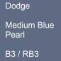 Preview: Dodge, Medium Blue Pearl, B3 / RB3.